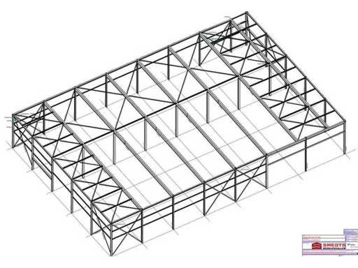 Hallen staalconstructie 1350m2