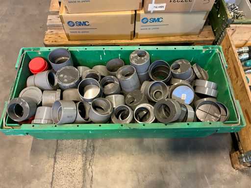 Partij pvc verloopstukken