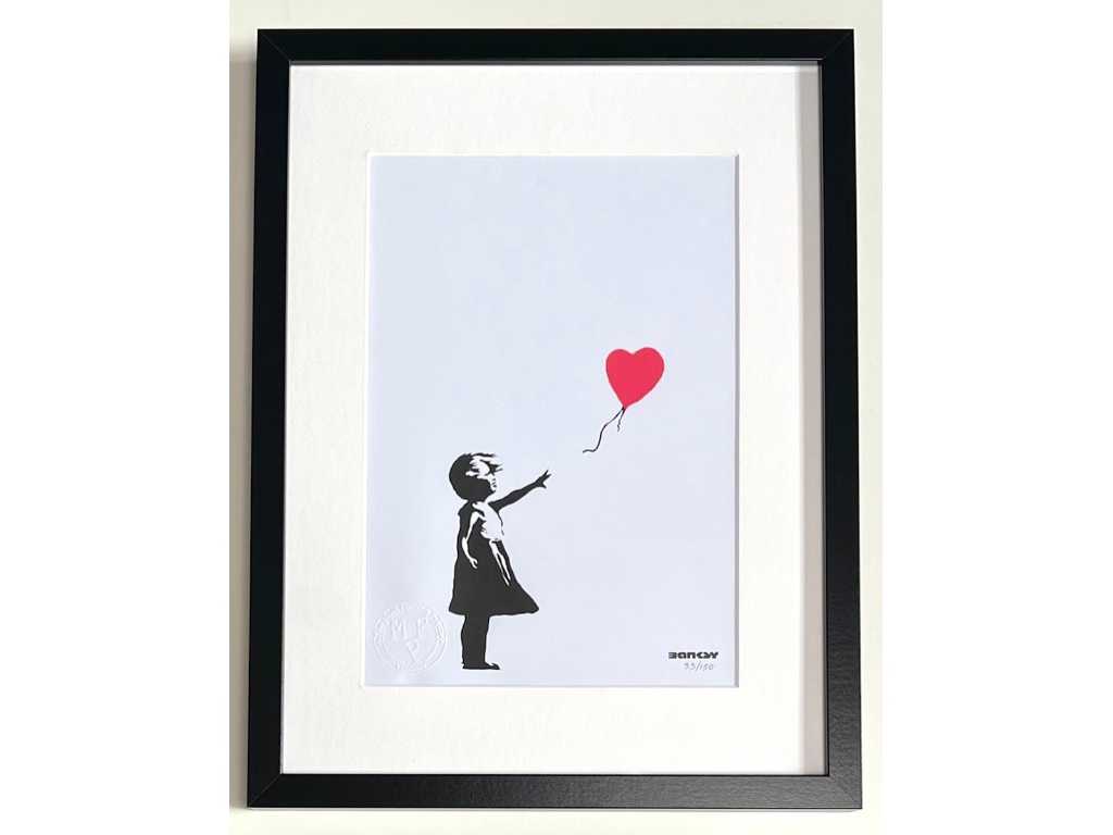 (à) Banksy - fille avec ballon
