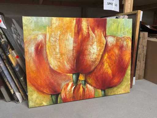 Wall decoration on canvas