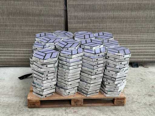 Neuhofer – Acustico – 3D-Wandpaneel – Akustisches Hexagon Blau/Lila 300x260x38 mm