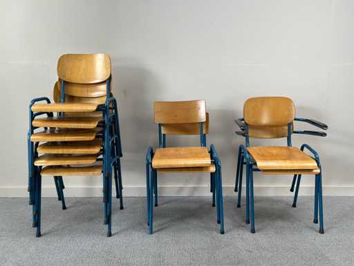Chaise d’école - Chaise de cantine (10x)