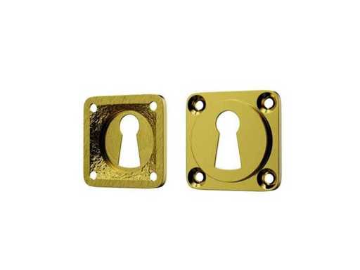 (412x) Satz Tastenplatten – Messing – 37x37 mm