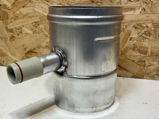 Burgerhout Condensafvoer Alu-Fix hor./vert. AL 130mm cond.aansl. 32mm (4x)