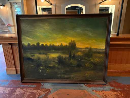 Schilderij - Peel in Brand - Michel Van der Heijden