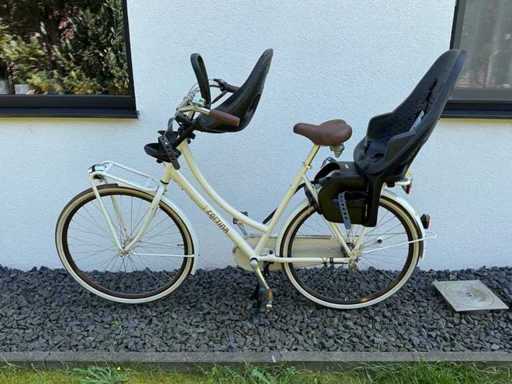 Cortina U4 Ttansport Met Thule Kinderzitjes Damesfiets