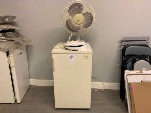 Refrigerator, fan & waffle iron