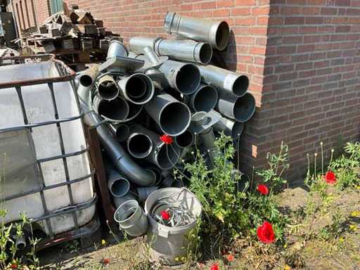 Various galvanized pipes and couplings