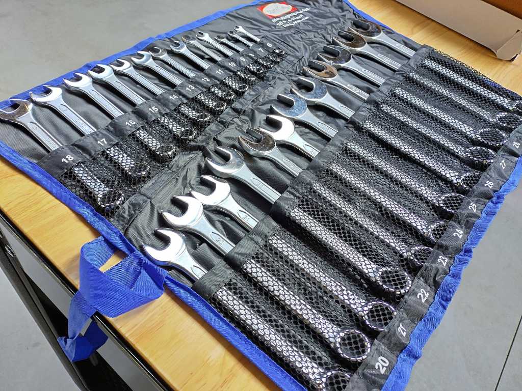 4x stitch and ring wrench set 25 pieces