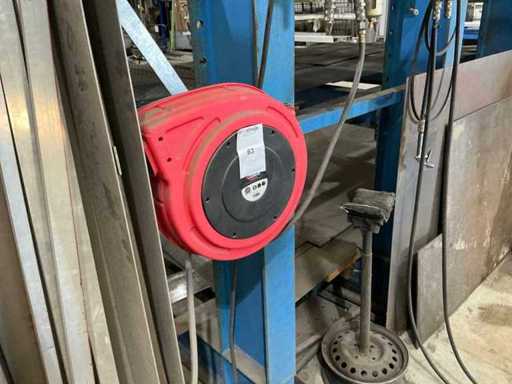 Obróbka metalowa HAL03820 kołowrotek do węża powietrznego