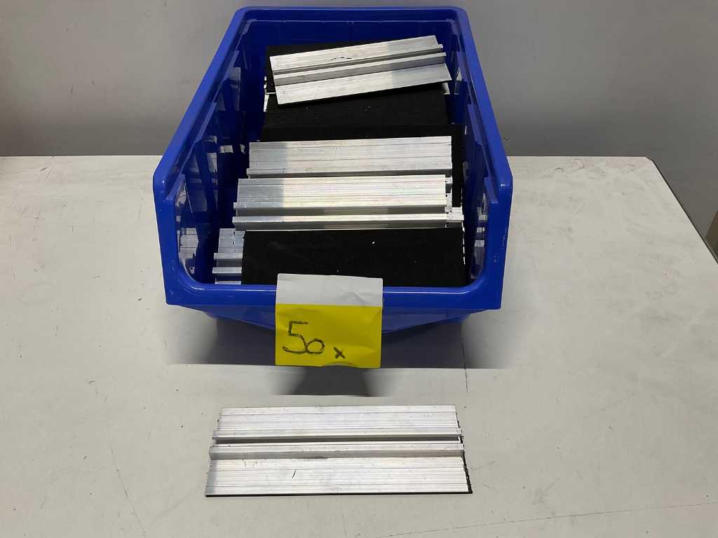 batch of aluminum mounting plates for solar panels (48 pieces)