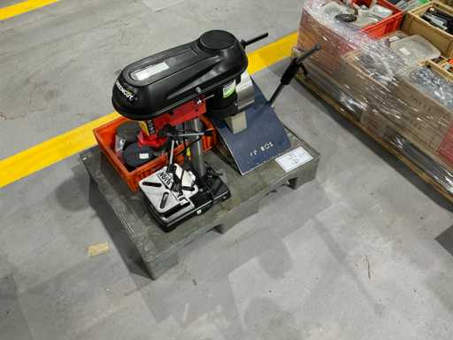 Pneumatische Spannvorrichtung + Säulenbohrmaschine