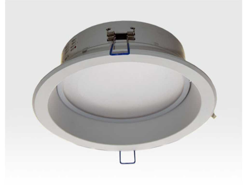 Package of 48 Pieces - 15W LED Recessed Downlight White Round Warm White/2700-3200K 900lm 230VAC IP44 120 Degree Lighting Wall Light Ceiling Light Interior Light Recessed Light Office Light Path Lighting Aisle Lighting