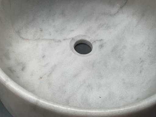 Design Waskom van massieve natuursteen 42x13cm