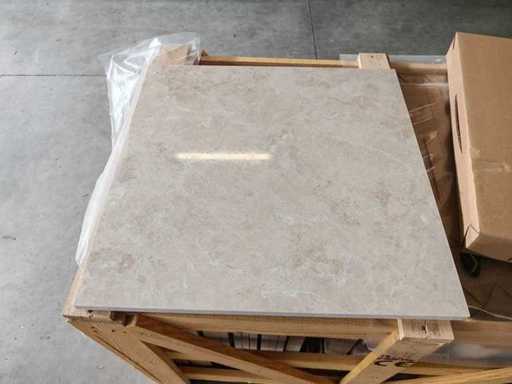 Natural Stone Marble Cream polished 60x60x2 cm Tiles 33.5 m²