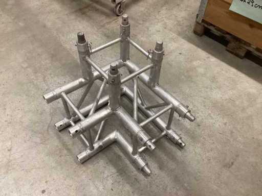 F34 traliccio in alluminio a 4 punti con angolo discendente (2x) Global Truss, in parte con connettori