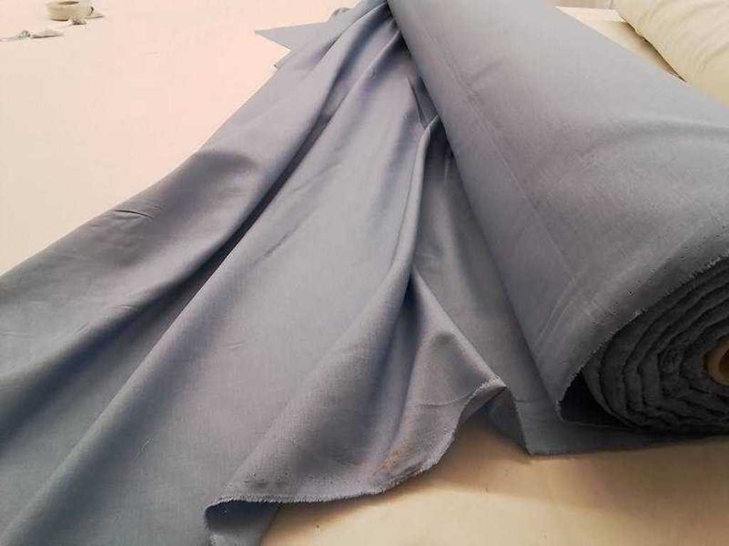 coton souple bleu clair 25m