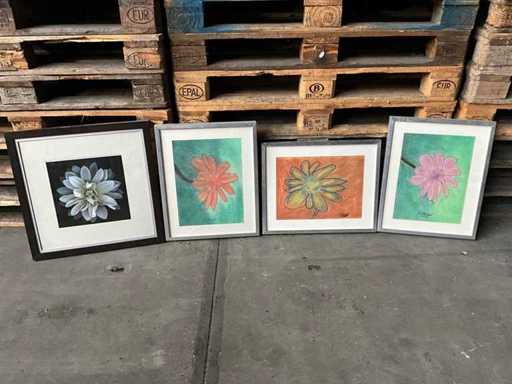 Bemalung ca. 45x50 cm (4x)