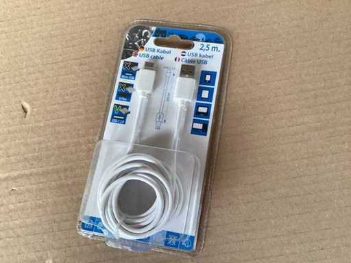 Câble USB C 2,5 mètres (144x)