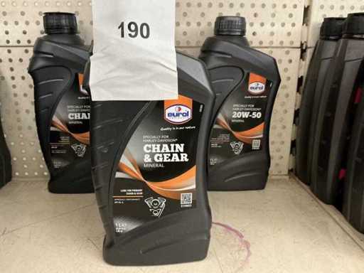 Eurol, capacità 1 litro Olio cambio Harley Davidson (5x)