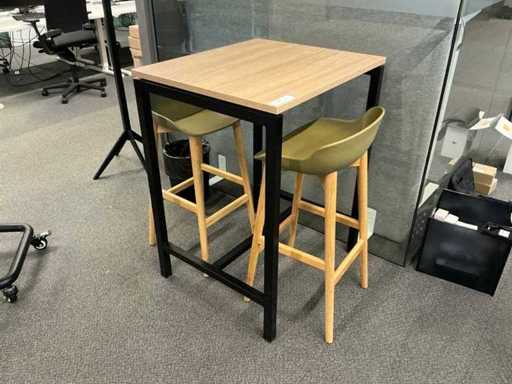 Stół spotkań (barowy) z stołkiem