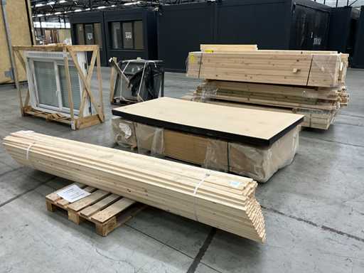 Vari materiali da costruzione