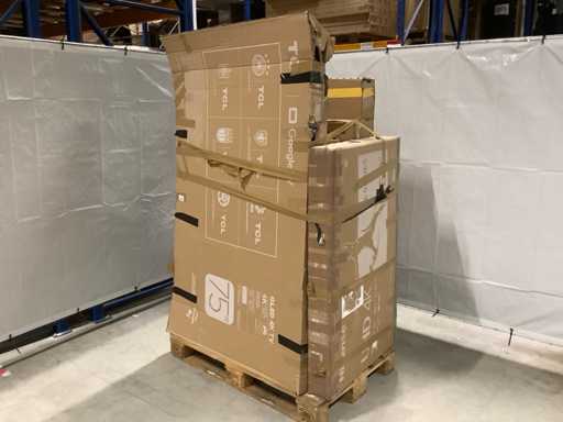 Téléviseurs palettes Retour de marchandises - 9 articles