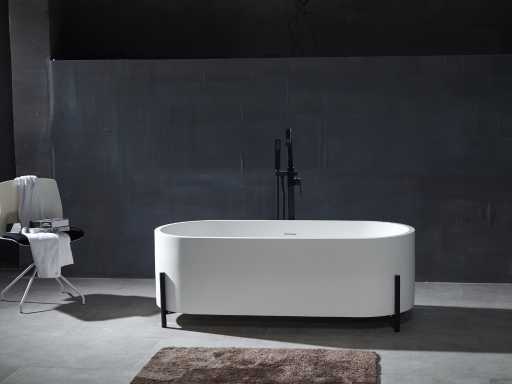 Baignoire autoportante - Solid surface - Nevil (disponible en 3 coloris)