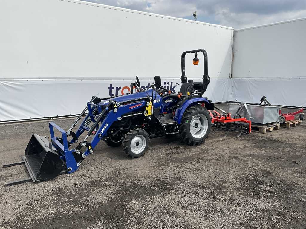 Mini tractor Farmtrac FT22 2022 cu diverse atașamente