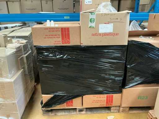 Bouteille en plastique avec bouchon (2x)