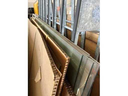 Lot of glass sliding walls outdoor 2050mm (L) x 1020mm (W)