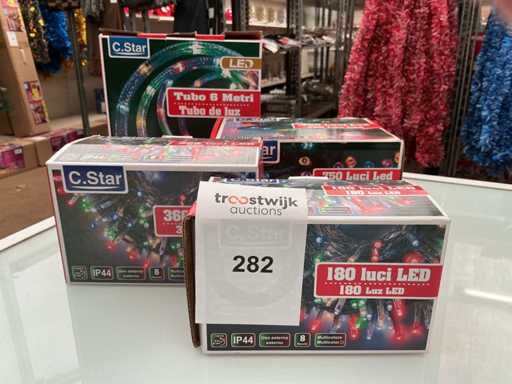 Weihnachten, Led-Dekoration. (4-fach)