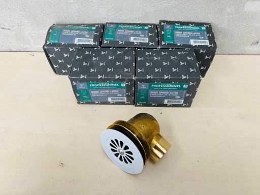 VALENTIN (X6) - Messing Siphoïde Drain voor Tray (diam 60)