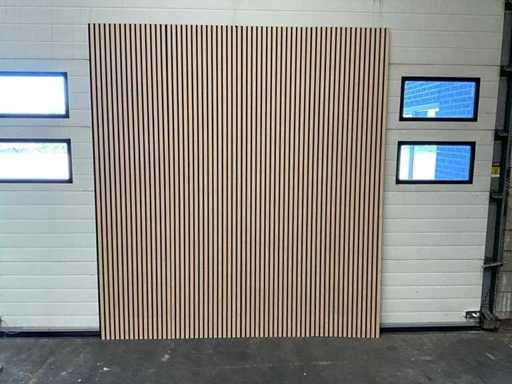 Panel ścienny akustyczny z dębu 2600x60mm (12x)