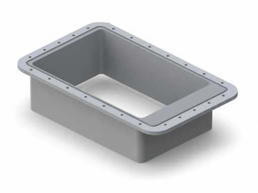 Szybka poliestrowa rama silnika dziobowego wbudowana do BTR185