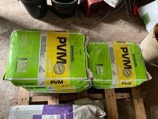 150 kg Lijm voor gevelsteen antraciet.