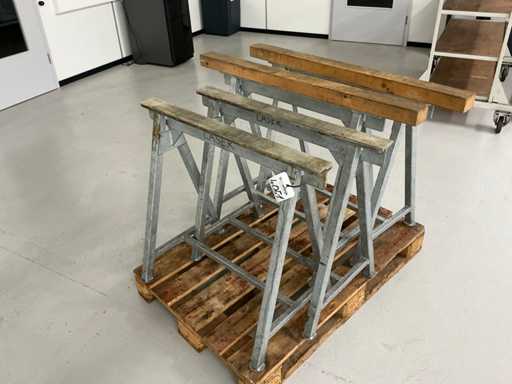 Workshop trestles galvanized (4x)