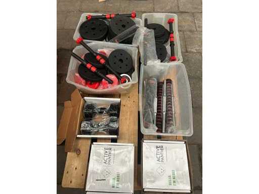 Piastre di peso e manubri per pallet