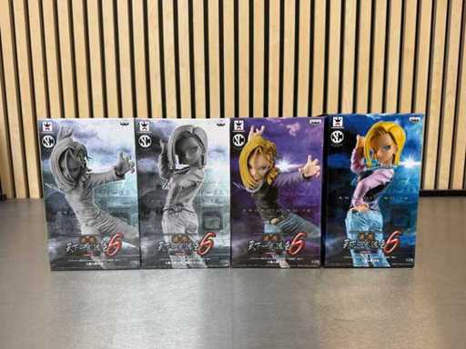 Banpresto SCultures BIG Figure Colosseum Zoukei Tenkaichi Budoukai 6-série - Figurine de la collection Dragon Ball Z (4x)