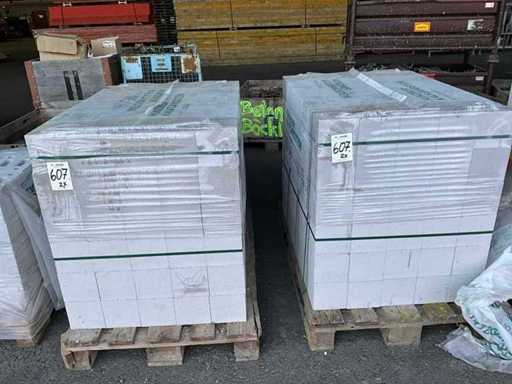 Lotto Hunziker di mattoni di sabbia-calce su 2 pallet