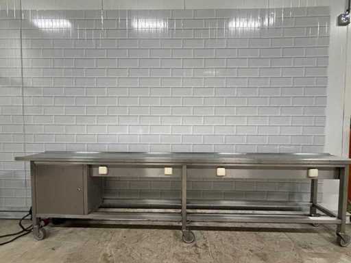 Mobile Work Table Stainless Steel