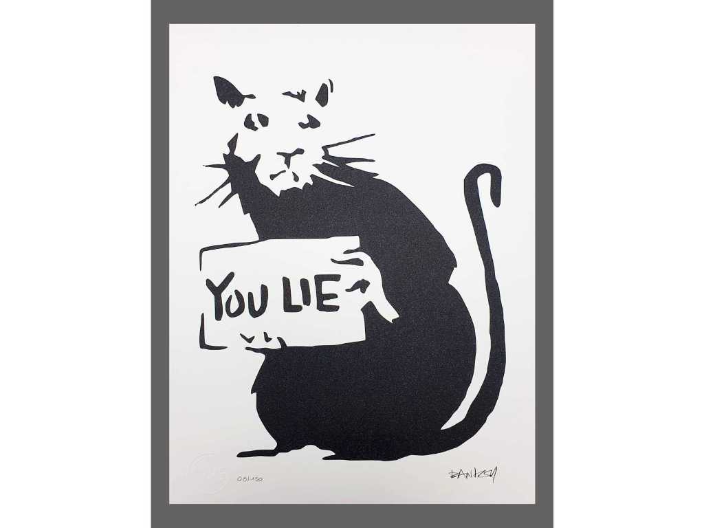 Banksy - You Lie - Lithografie