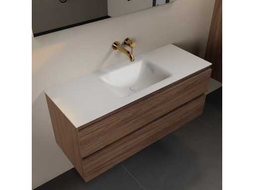 Bathroom cabinet Oak Mocha 120cm center