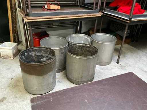 Pojemniki ze stali nierdzewnej (5x)