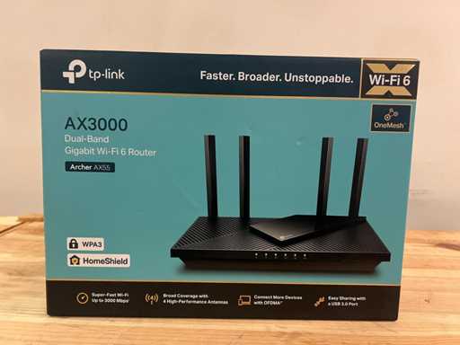 TP-Link Archer AX55 AX3000 Dual-Band Gigabit Wi-Fi 6 Router