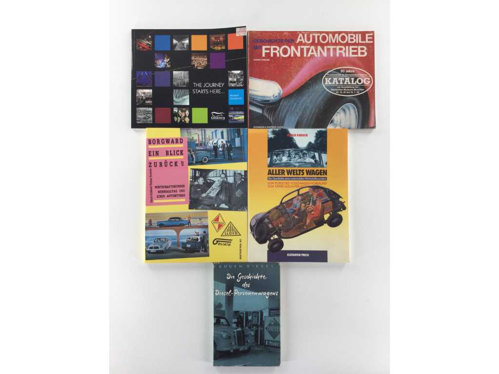 Cărți de istorie auto Cărți tematice mixte lot / mașină