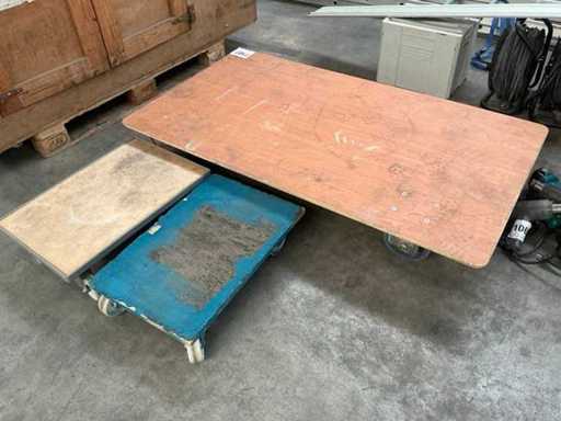 Diverse transportkarren (3x)