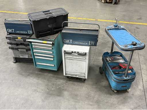   Lot Tool Case + Tool Trolley