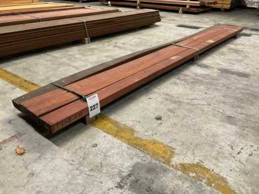 Angelim Vermelho rules planed 45x90 mm (4x)