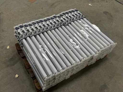 Suncollection - Klem dubbelrolgordijn 80 x 150 cm wit lichtdoorlatend (75x)